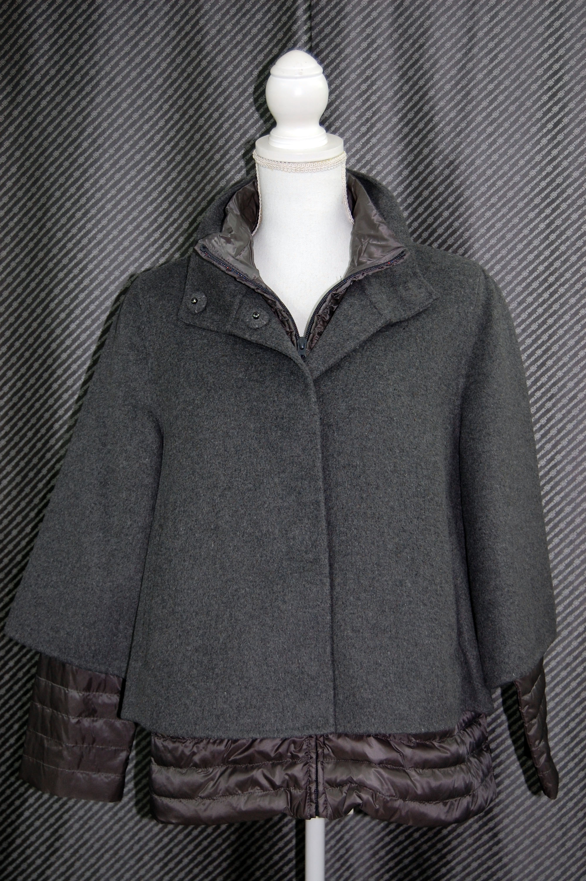 インナーダウンジャケット付　ウールダブルフェイスジャケットの画像