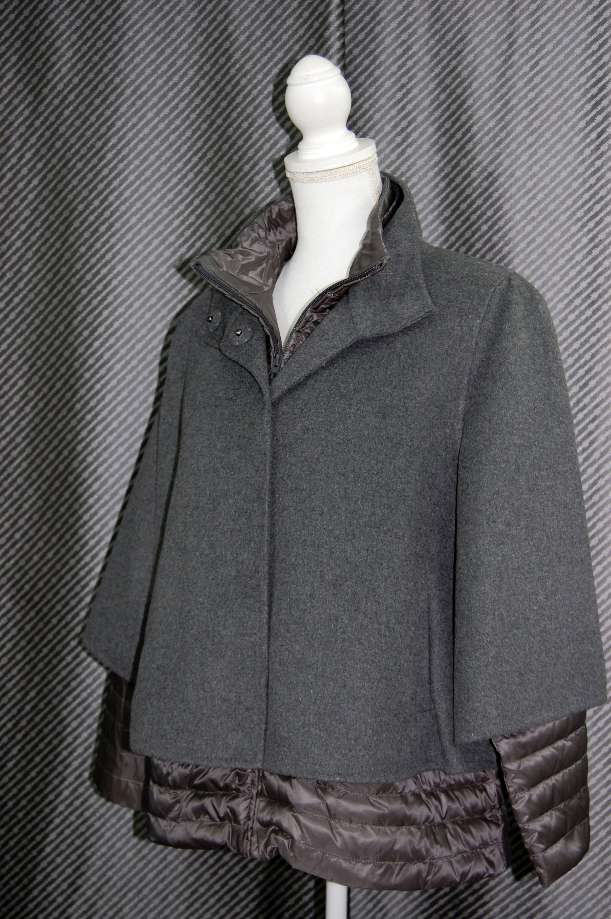 インナーダウンジャケット付　ウールダブルフェイスジャケットの画像