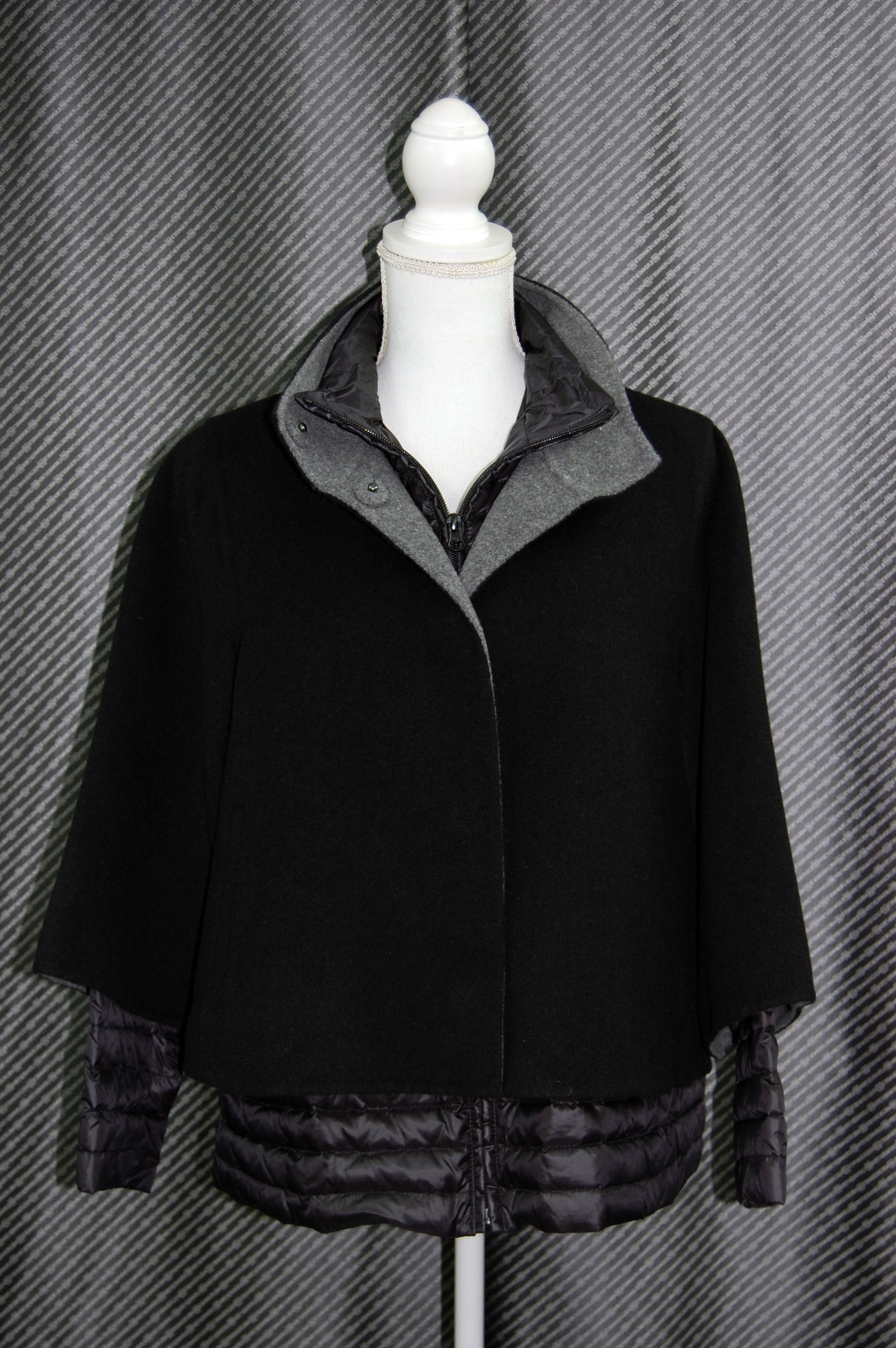 インナーダウンジャケット付　ウールダブルフェイスジャケットの画像