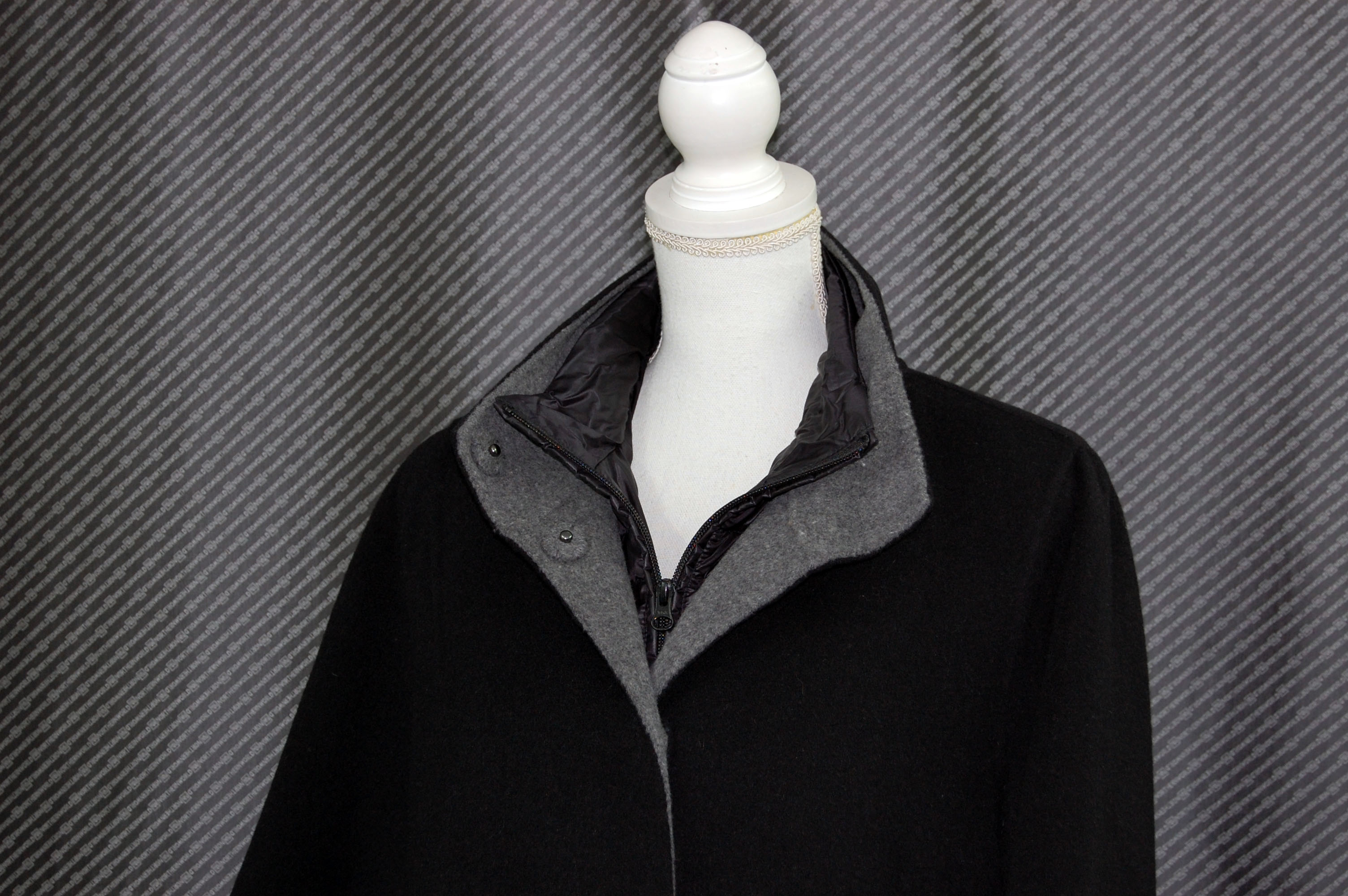 インナーダウンジャケット付　ウールダブルフェイスジャケットの画像