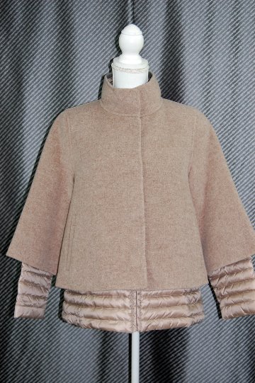 インナーダウンジャケット付　ウールダブルフェイスジャケットの画像