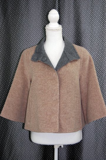 インナーダウンジャケット付　ウールダブルフェイスジャケットの画像