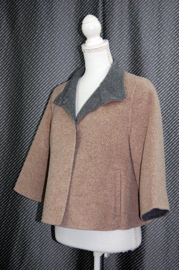 インナーダウンジャケット付　ウールダブルフェイスジャケットの画像