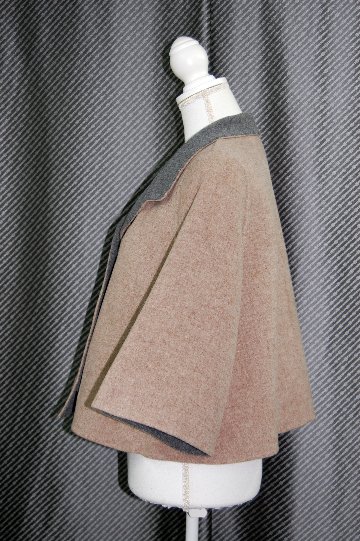 インナーダウンジャケット付　ウールダブルフェイスジャケットの画像