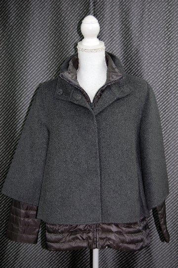 インナーダウンジャケット付　ウールダブルフェイスジャケットの画像
