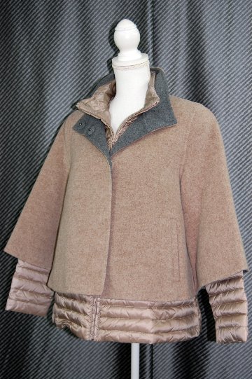 インナーダウンジャケット付　ウールダブルフェイスジャケットの画像