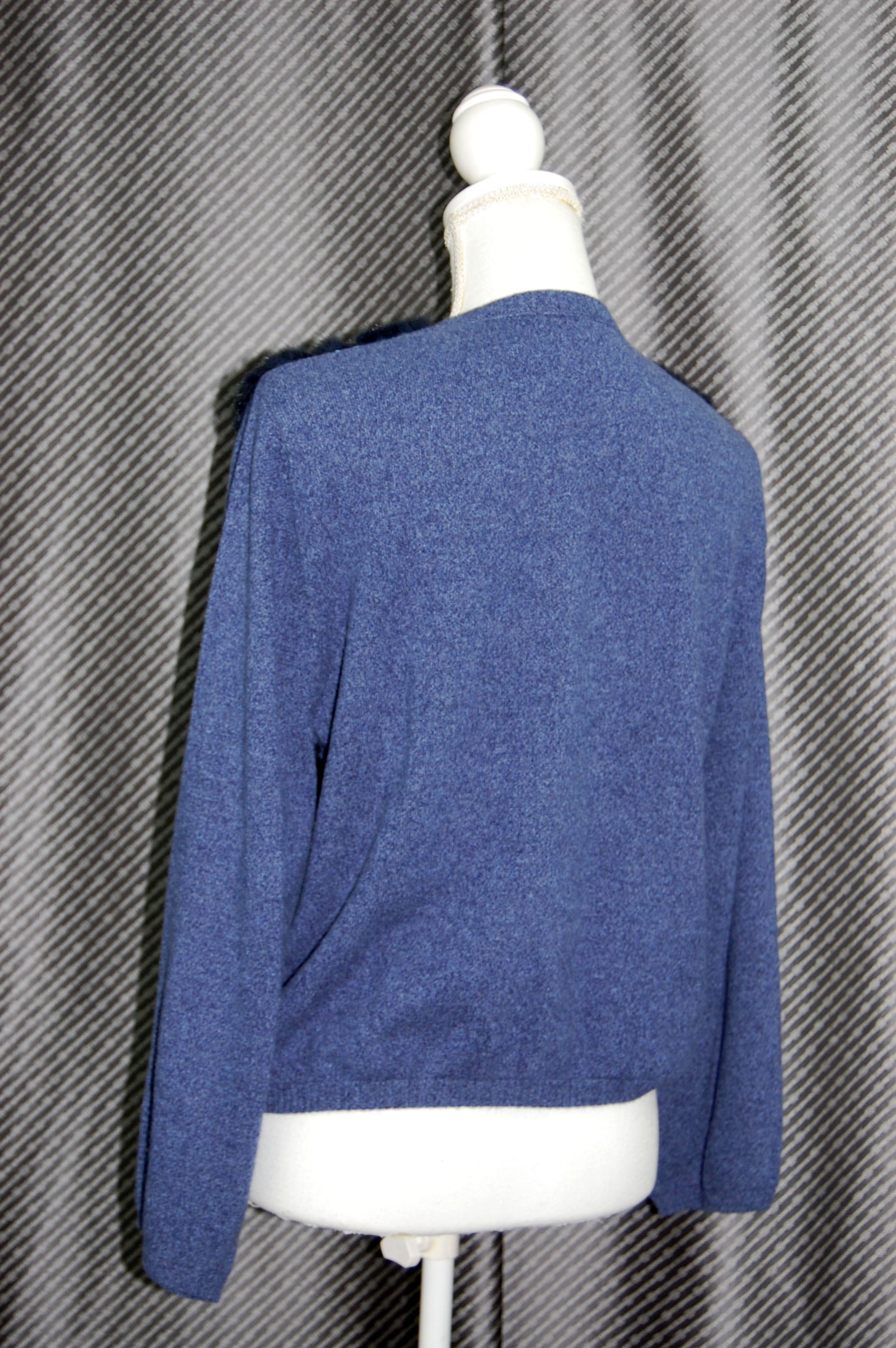 カシミヤニット＆ミンク　リバーシブルカーディガンの画像