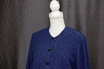 カシミヤニット＆ミンク　リバーシブルカーディガンの画像