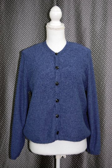 カシミヤニット＆ミンク　リバーシブルカーディガンの画像