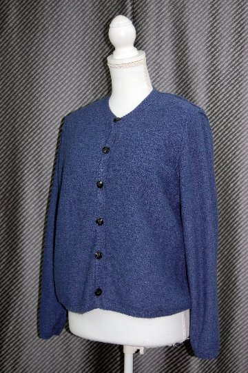 カシミヤニット＆ミンク　リバーシブルカーディガンの画像