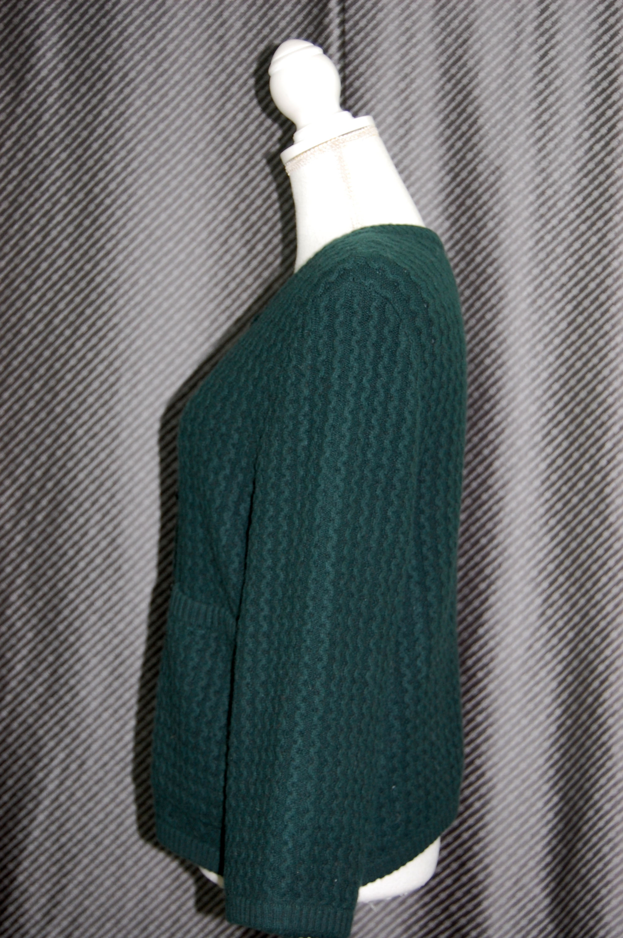 カシミヤニット＆レッキス　リバーシブルカーディガンの画像