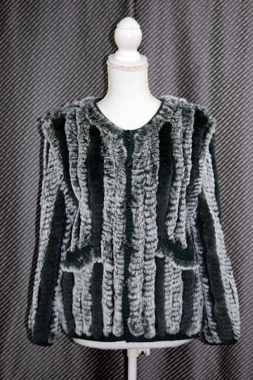 カシミヤニット＆レッキス　リバーシブルカーディガンの画像