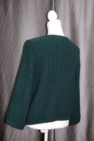 カシミヤニット＆レッキス　リバーシブルカーディガンの画像