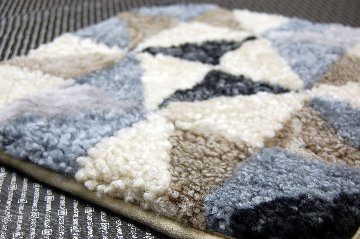 ムートン　クリンプ座布団クッションの画像