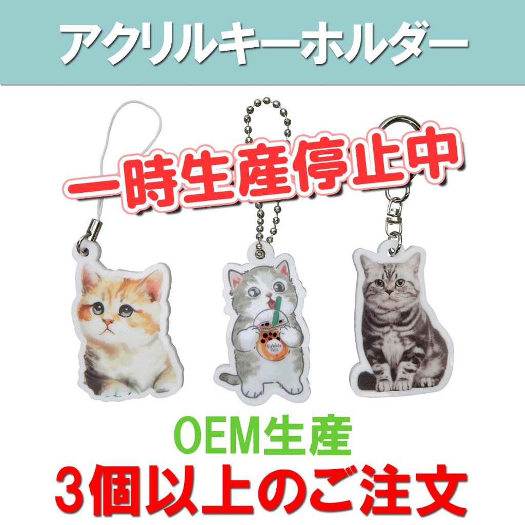 アクリルキーホルダー　3個以上のご注文の画像