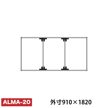 アルミ看板枠組立セット品 「コネクタ30タイプ」 ALMA-20画像
