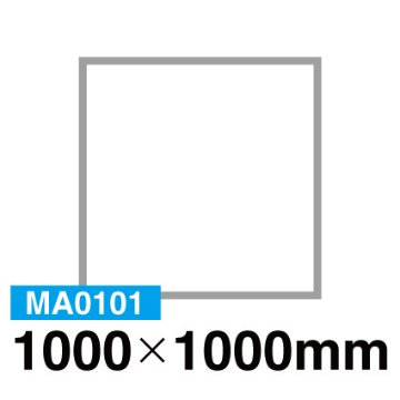 【溶接完成品】1.5t×30mm角 生地アルミ枠 1000×1000mmの画像