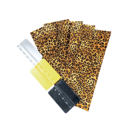 スキージ付スキージカバー　アニマル柄（イエロー）の画像