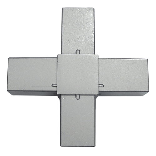 40HJ-6S 40mm角用アルミコネクター(シルバー)の画像