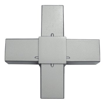 40HJ-6S 40mm角用アルミコネクター(シルバー)の画像