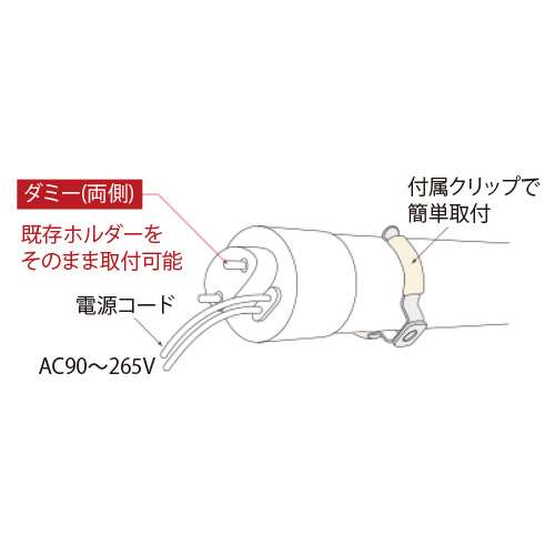 LED内照看板用 防水蛍光灯 両面用 WPJ-20型の画像