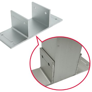 40mm角アルミ角パイプ用T型ブラケットの画像