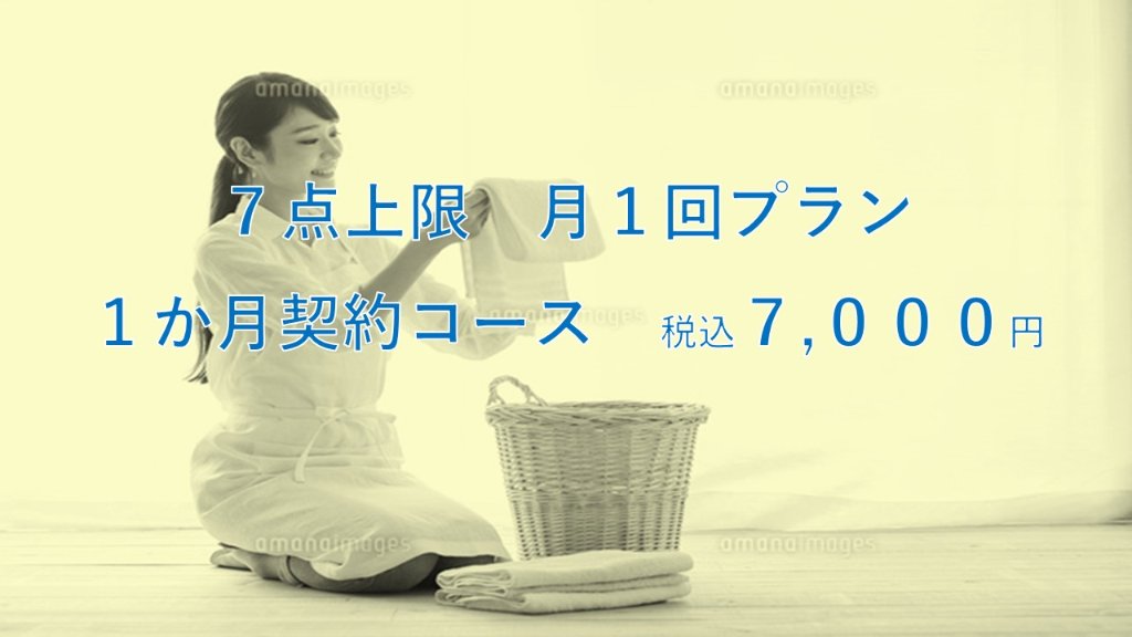 定額置き配　7点までコース 月１回×1か月コースの画像