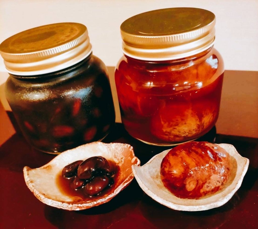 丹波篠山産黒豆・栗渋皮煮セットの画像