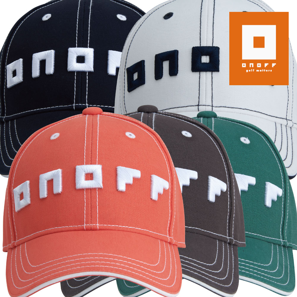 ONOFF オノフ 2022年モデル ロゴキャップ・カラー全5色（オレンジ、グリーン、グレー、ネイビー、ホワイト）・サイズ（フリー58cm基準）YOK0122画像