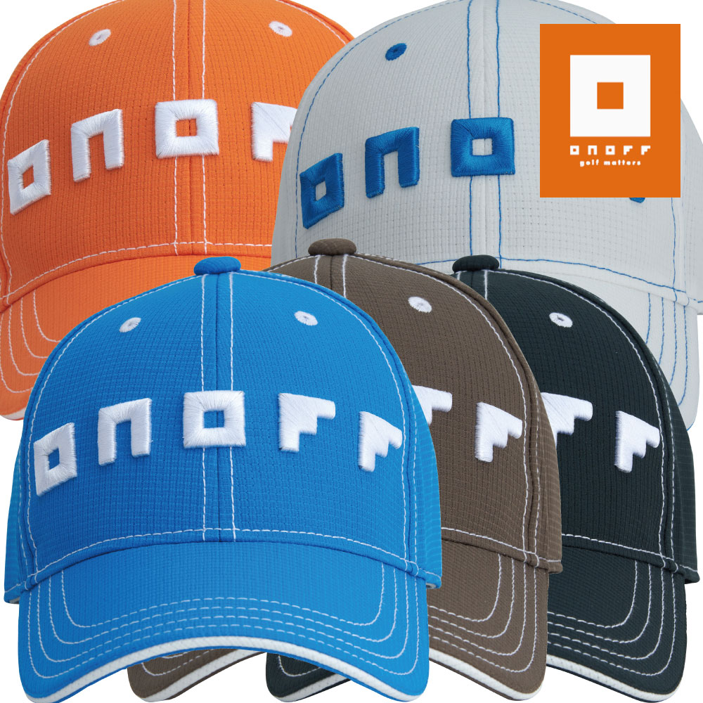 ONOFF オノフ 2022年モデル ロゴ サマーキャップ・カラー全5色（オレンジ、サックス、グレー、ネイビー、ホワイト）・サイズ（フリー58cm基準）YOK0922画像