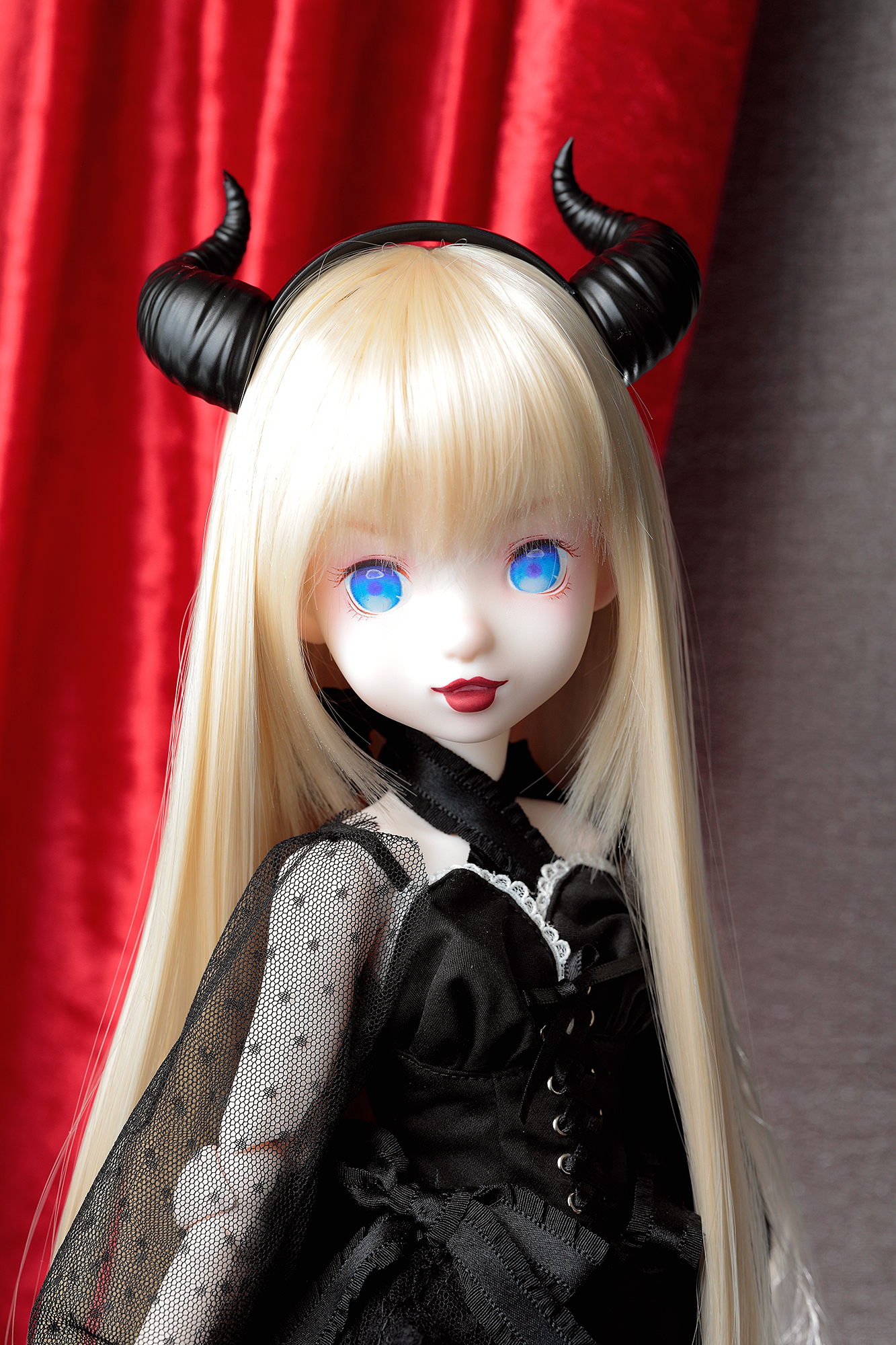 ★抽選販売★ nico/竜田 1/3 scale 小さな悪魔 ruruko Pure BLACK Azone Ex.の画像