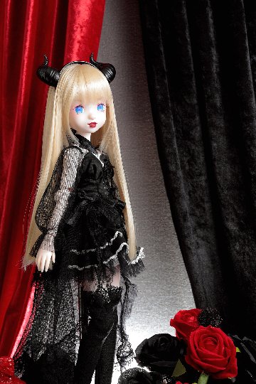 ★抽選販売★ nico/竜田 1/3 scale 小さな悪魔 ruruko Pure BLACK Azone Ex.の画像