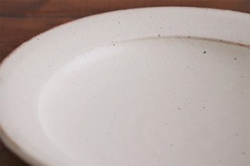 山本泰三　黄粉引カレー皿画像
