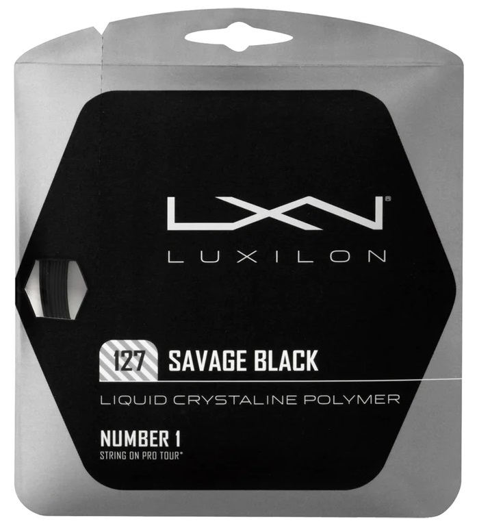 ルキシロン SAVAGE127 サベージ1.25mm ブラック TENNIS STRING画像