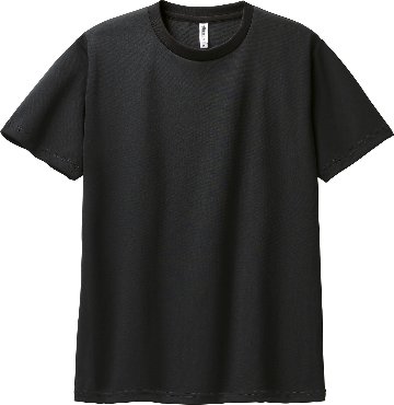 4.4オンス ユニ ドライTシャツ SS～LLサイズ 【ブラック】 00300-ACT の画像