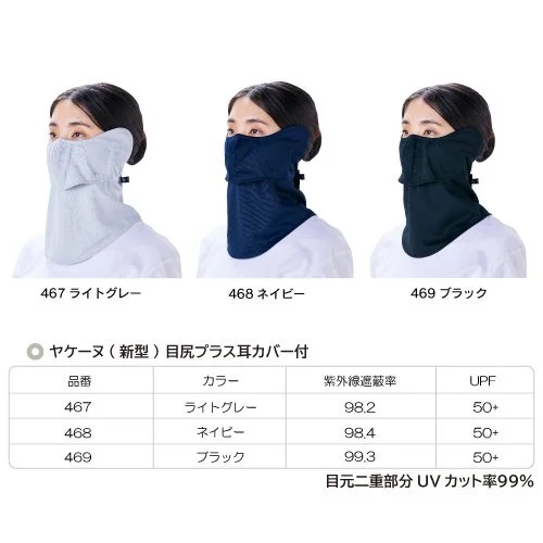 ヤケーヌ 目尻プラス 耳カバー付き スナップボタンの画像