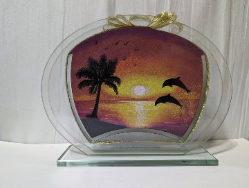 ヒ・ロン選定作品「夕日とイルカ」の画像