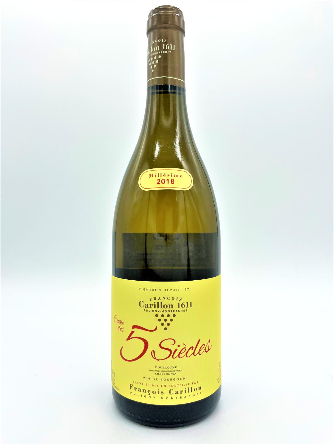 ブルゴーニュ・シャルドネ・サンク・シエクル BG CHARDONNAY 5 SIECLES / フランソワ・カリヨン FRANCOIS CARILLON 2018年 750mlの画像