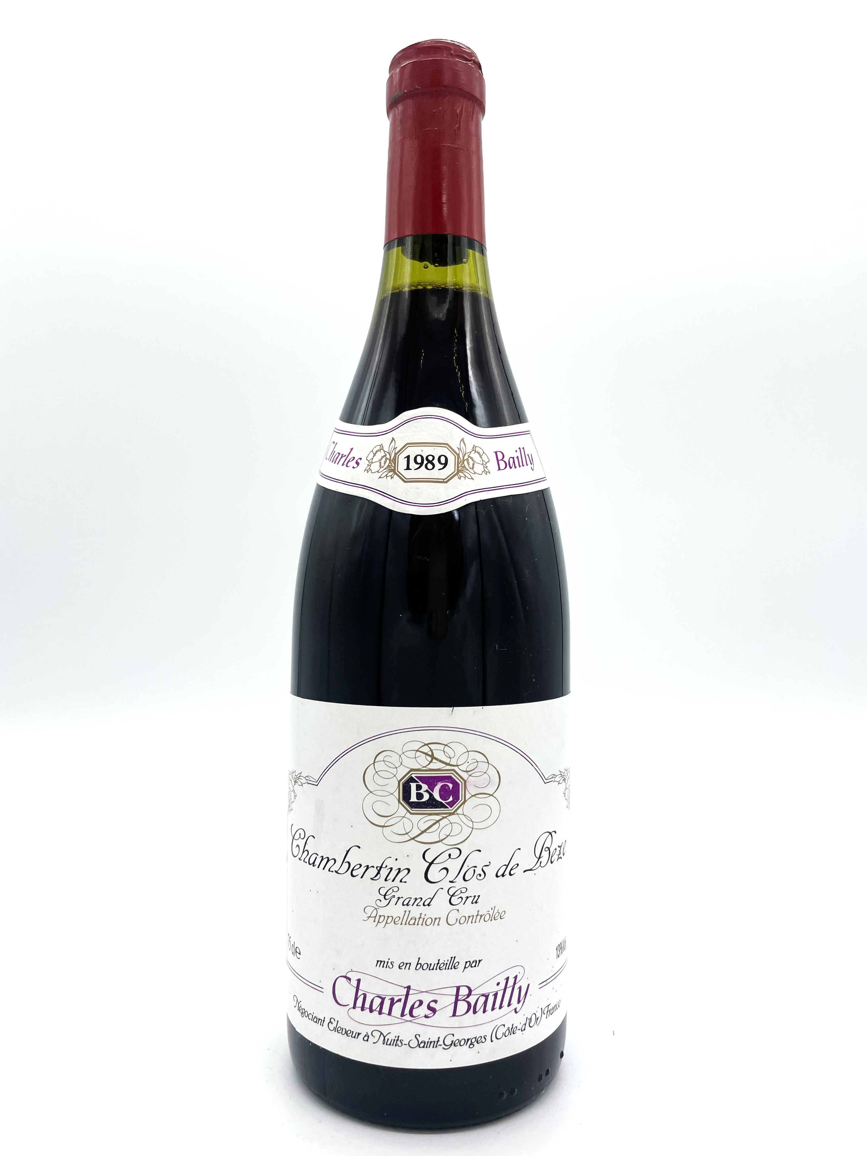 シャンベルタン・クロ・ド・ベーズ CHAMBERTIN CLOS DE BEZE / シャルル・バイイ CHARLES BAILLY 1989年 750mlの画像