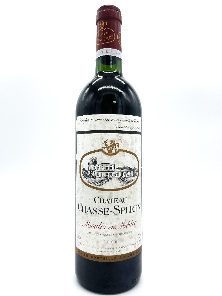 シャトー・シャス・スプリーン / CH.CHASSE SPLEEN 2000年 750ml ＊ラベル汚れの画像