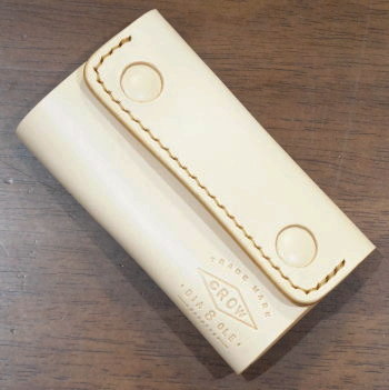 KC3-ADV-NT-CRレザーキーケース3-KC3ADV-黒羽（CROW：クロウ)レザーキーホルダーの画像