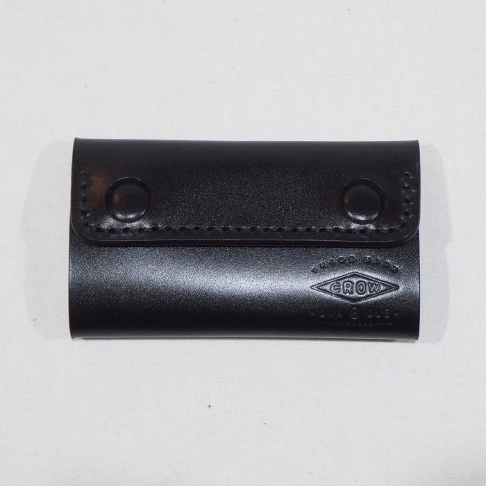 KC3-ADV-BK-CRレザーキーケース3-KC3ADV-黒羽（CROW：クロウ)レザーキーホルダーの画像