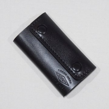KC3-ADV-BK-CRレザーキーケース3-KC3ADV-黒羽（CROW：クロウ)レザーキーホルダーの画像