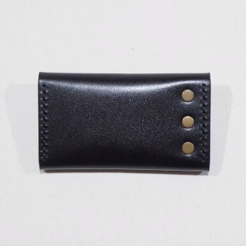 KC3-ADV-BK-CRレザーキーケース3-KC3ADV-黒羽（CROW：クロウ)レザーキーホルダーの画像