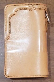 FN-WMN1-4S-TANxTANxTANxYE-多脂革ミディアムウォレットFNWMN14S(旧品番FH-WS014)-FNWMN14S-FHWS014-FLATHEAD-フラットヘッドウォレットの画像