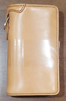 FN-WMN1-4S-TANxTANxTANxYE-多脂革ミディアムウォレットFNWMN14S(旧品番FH-WS014)-FNWMN14S-FHWS014-FLATHEAD-フラットヘッドウォレットの画像