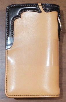 FN-WMN1-4S-TANxBKxTANxYE-多脂革ミディアムウォレットFNWMN14S(旧品番FH-WS014)-FNWMN14S-FHWS014-FLATHEAD-フラットヘッドウォレットの画像