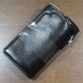 FN-WMN1-4S-BKxBKxBKxRD-多脂革ミディアムウォレットFNWMN14S(旧品番FH-WS014)-FNWMN14S-FHWS014-FLATHEADの画像