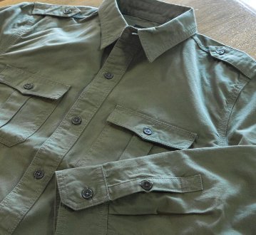 FN-SCK-005L-OLV-サファリシャツ-FNSCK005L-FLATHEAD-フラットヘッドワークシャツ-フラットヘッドシャツの画像