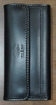 WAL-ADV-Z-BK-WAL-ADVロングウォレット(ジッパー付)-WALADVZ-黒羽（CROW：クロウ)ロングウォレット(長財布)の画像
